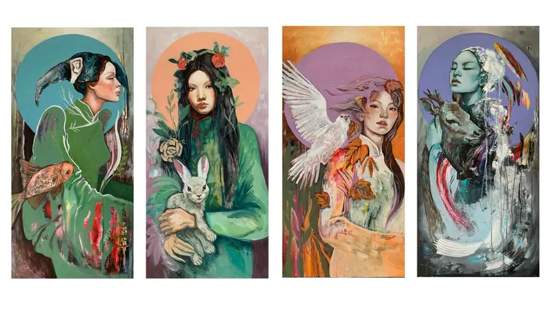 Four Seasons by Zazaa Ganbold
