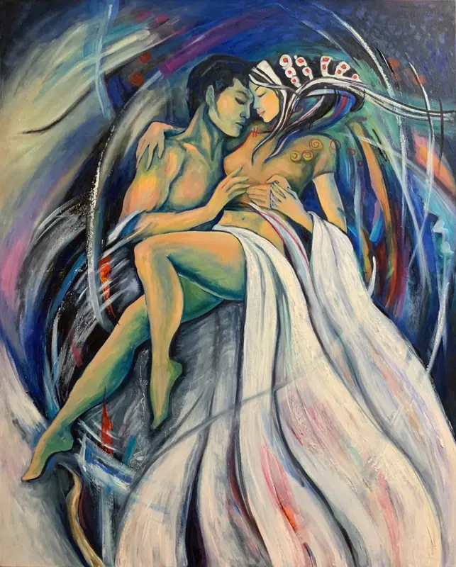 The Embrace by Zazaa Ganbold